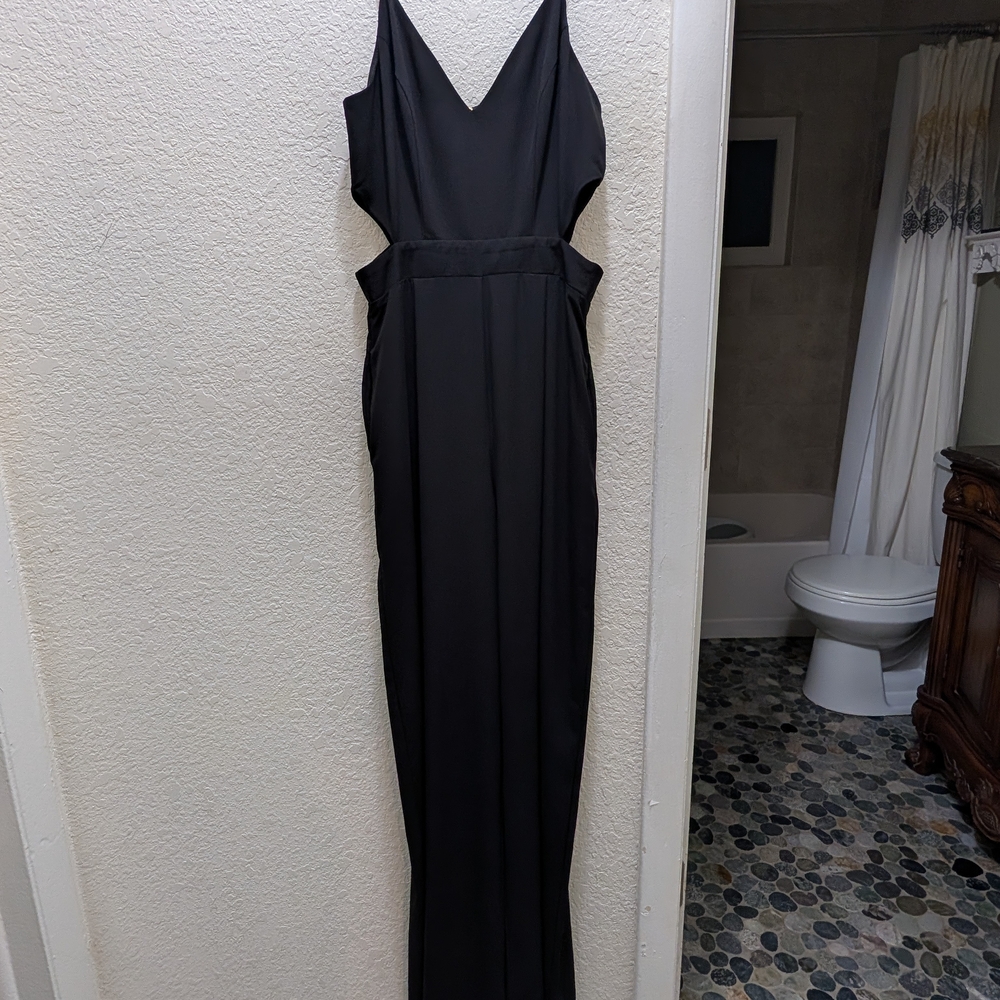 GB Girls Black Sleeveless Jumpsuit